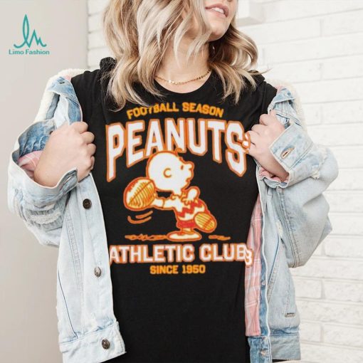 Peanuts Charlie Brown football season athletic club since 1950 shirt