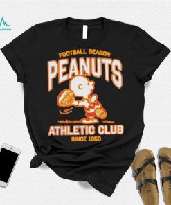 Peanuts Charlie Brown football season athletic club since 1950 shirt