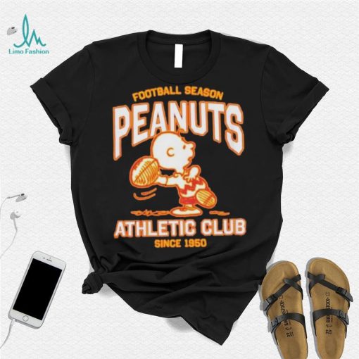 Peanuts Charlie Brown football season athletic club since 1950 shirt