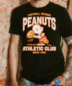Peanuts Charlie Brown football season athletic club since 1950 shirt