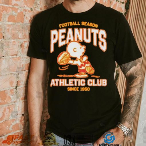 Peanuts Charlie Brown football season athletic club since 1950 shirt