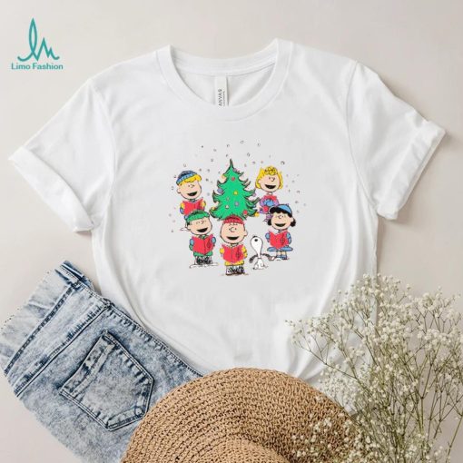 Peanuts Mad Engine Caroling Graphic T Shirt