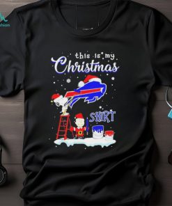 Peanuts Snoopy And Charlie Brown Wall Paint Buffalo Bills This Is My Christmas Shirt