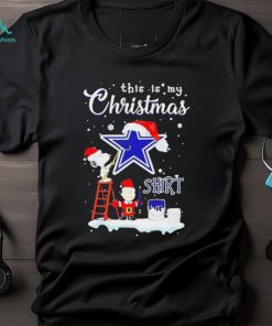 Peanuts Snoopy And Charlie Brown Wall Paint Dallas Cowboys This Is My Christmas Shirt