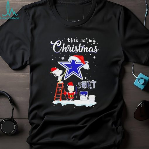 Peanuts Snoopy And Charlie Brown Wall Paint Dallas Cowboys This Is My Christmas Shirt