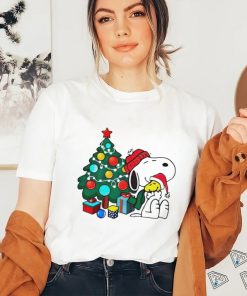 Peanuts Snoopy Christmas tree shirt