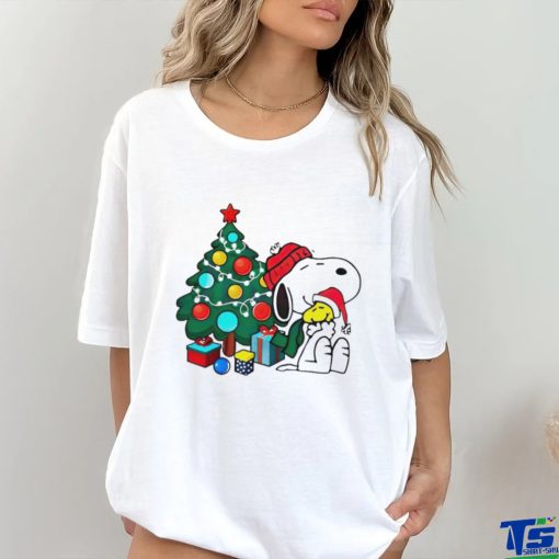 Peanuts Snoopy Christmas tree shirt