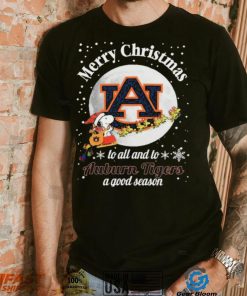 Peanuts Snoopy Merry Christmas To All And To All A Auburn Tigers A Good Season Shirt