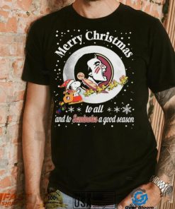 Peanuts Snoopy Merry Christmas To All And To All A Florida State Seminoles A Good Season Shirt