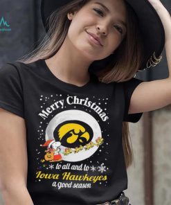 Peanuts Snoopy Merry Christmas To All And To All A Iowa Hawkeyes A Good Season Shirt