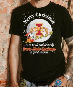 Peanuts Snoopy Merry Christmas To All And To All A Iowa State Cyclones A Good Season Shirt