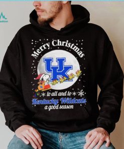 Peanuts Snoopy Merry Christmas To All And To All A Kentucky Wildcats A Good Season Shirt