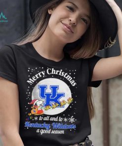 Peanuts Snoopy Merry Christmas To All And To All A Kentucky Wildcats A Good Season Shirt