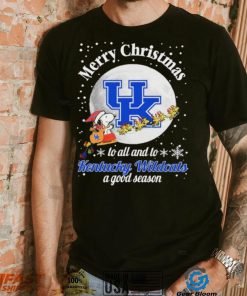 Peanuts Snoopy Merry Christmas To All And To All A Kentucky Wildcats A Good Season Shirt