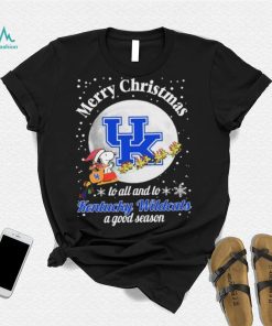Peanuts Snoopy Merry Christmas To All And To All A Kentucky Wildcats A Good Season Shirt