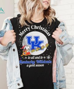 Peanuts Snoopy Merry Christmas To All And To All A Kentucky Wildcats A Good Season Shirt