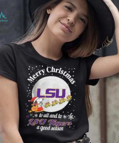 Peanuts Snoopy Merry Christmas To All And To All A LSU Tigers A Good Season Shirt, hoodie, sweater, long sleeve and tank top Peanuts Snoopy Merry Christmas To All And To All A LSU Tigers A Good Season Shirt