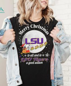 Peanuts Snoopy Merry Christmas To All And To All A LSU Tigers A Good Season Shirt, hoodie, sweater, long sleeve and tank top Peanuts Snoopy Merry Christmas To All And To All A LSU Tigers A Good Season Shirt