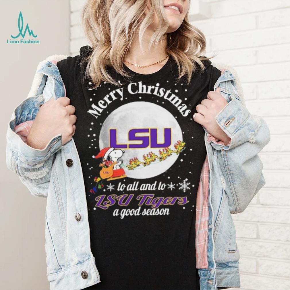 Peanuts Snoopy Merry Christmas To All And To All A LSU Tigers A Good Season Shirt Peanuts Snoopy Merry Christmas To All And To All A LSU Tigers A Good Season Shirt