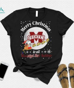 Peanuts Snoopy Merry Christmas To All And To All A Mississippi State Bulldogs Shirt, hoodie, sweater, long sleeve and tank top Peanuts Snoopy Merry Christmas To All And To All A Mississippi State Bulldogs Shirt