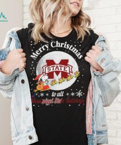 Peanuts Snoopy Merry Christmas To All And To All A Mississippi State Bulldogs Shirt, hoodie, sweater, long sleeve and tank top Peanuts Snoopy Merry Christmas To All And To All A Mississippi State Bulldogs Shirt