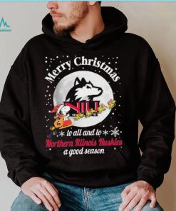 Peanuts Snoopy Merry Christmas To All And To All A Northern Illinois Huskies A Good Season Shirt