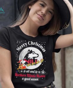 Peanuts Snoopy Merry Christmas To All And To All A Northern Illinois Huskies A Good Season Shirt
