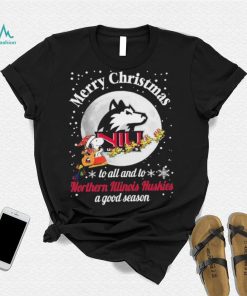 Peanuts Snoopy Merry Christmas To All And To All A Northern Illinois Huskies A Good Season Shirt