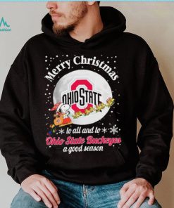 Peanuts Snoopy Merry Christmas To All And To All A Ohio State Buckeyes A Good Season Shirt