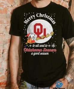 Peanuts Snoopy Merry Christmas To All And To All A Oklahoma Sooners A Good Season Shirt