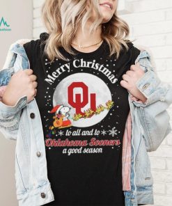 Peanuts Snoopy Merry Christmas To All And To All A Oklahoma Sooners A Good Season Shirt