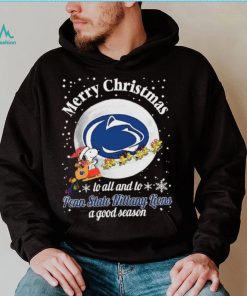 Peanuts Snoopy Merry Christmas To All And To All A Penn State Nittany Lions A Good Season Shirt