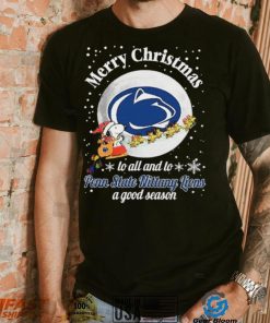 Peanuts Snoopy Merry Christmas To All And To All A Penn State Nittany Lions A Good Season Shirt