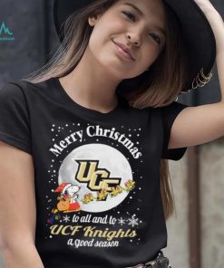 Peanuts Snoopy Merry Christmas To All And To All A UCF Knights A Good Season Shirt