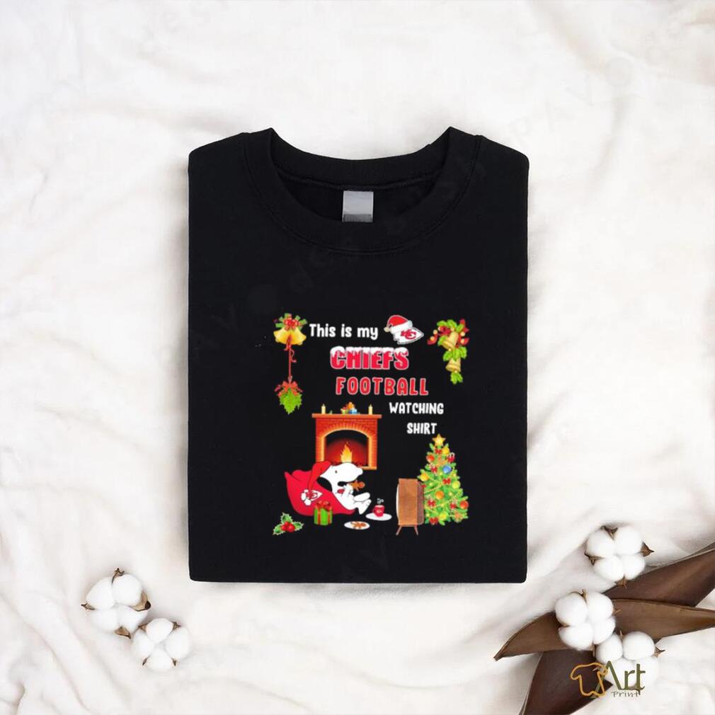 Peanuts Snoopy This Is My Kansas City Chiefs Football Watching Christmas Shirt Peanuts Snoopy This Is My Kansas City Chiefs Football Watching Christmas Shirt