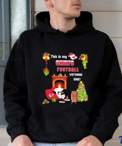 Peanuts Snoopy This Is My Kansas City Chiefs Football Watching Christmas Shirt