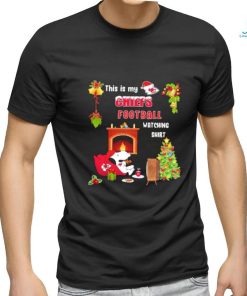 Peanuts Snoopy This Is My Kansas City Chiefs Football Watching Christmas Shirt