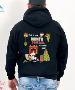 Peanuts Snoopy This Is My New Orleans Saints Football Watching Christmas Shirt