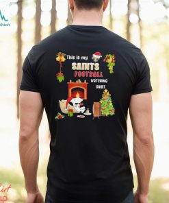 Peanuts Snoopy This Is My New Orleans Saints Football Watching Christmas Shirt