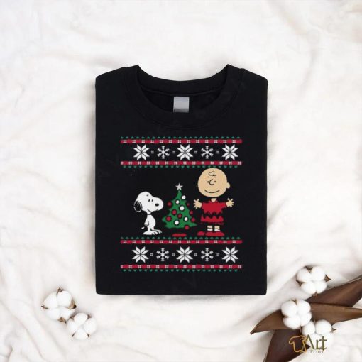 Peanuts Snoopy and Charlie Christmas Long Sleeve T shirt