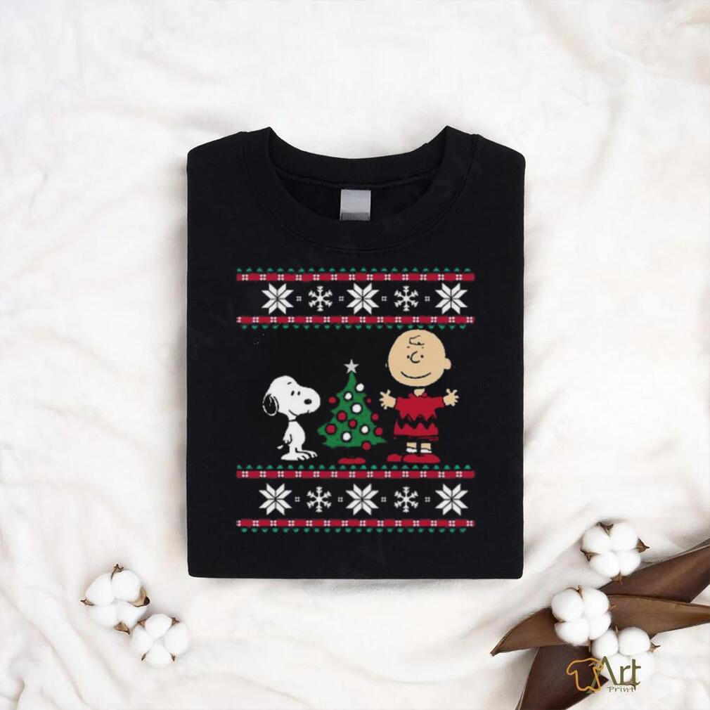 Peanuts Snoopy and Charlie Christmas Long Sleeve T shirt Peanuts Snoopy and Charlie Christmas Long Sleeve T shirt