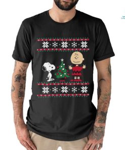 Peanuts Snoopy and Charlie Christmas Long Sleeve T shirt