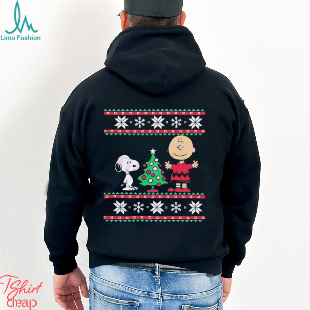 Peanuts Snoopy and Charlie Christmas Tree Shirt Peanuts Snoopy and Charlie Christmas Tree Shirt
