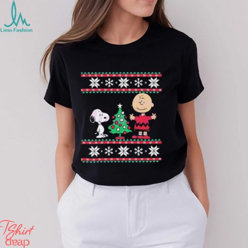 Peanuts Snoopy and Charlie Christmas Tree Shirt