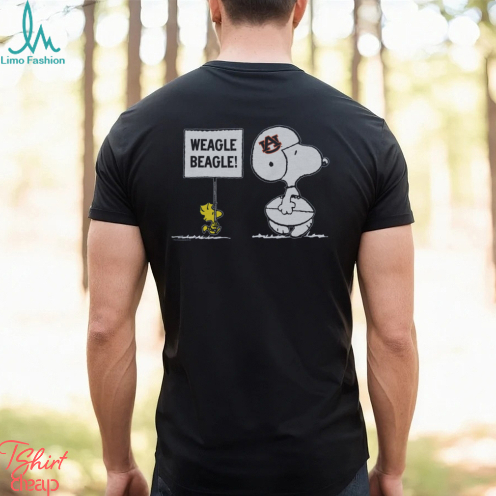 Peanuts X Auburn Weagle Beagle Football T Shirt Peanuts X Auburn Weagle Beagle Football T Shirt