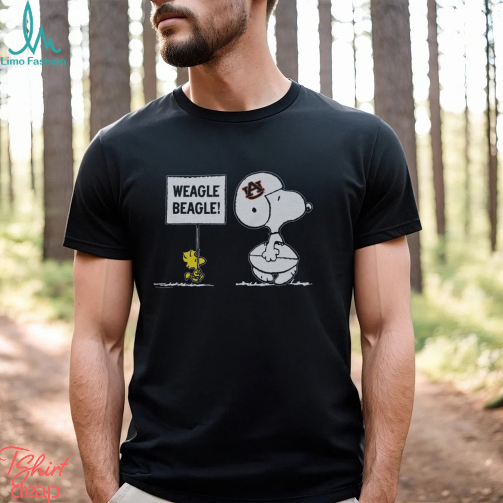 Peanuts X Auburn Weagle Beagle Football T Shirt Peanuts X Auburn Weagle Beagle Football T Shirt