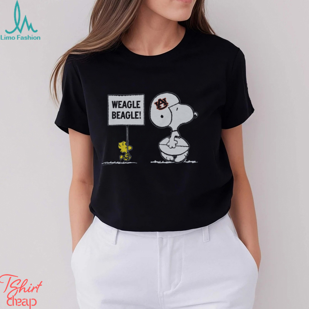 Peanuts X Auburn Weagle Beagle Football T Shirt Peanuts X Auburn Weagle Beagle Football T Shirt