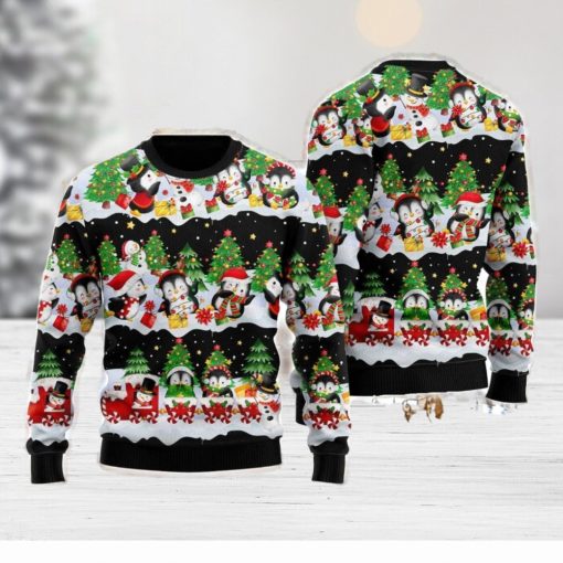 Penguin 3D Ugly Christmas Sweater Gift For Family Christmas Gift