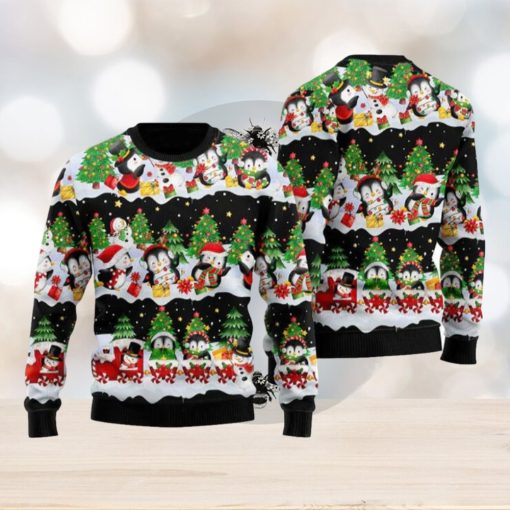 Penguin Christmas Ugly Christmas Sweater Funny Gift For Men And Women Family Holidays