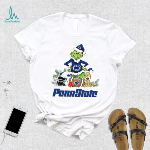 Penn State Lions Grinch and Max dog funny Christmas shirt